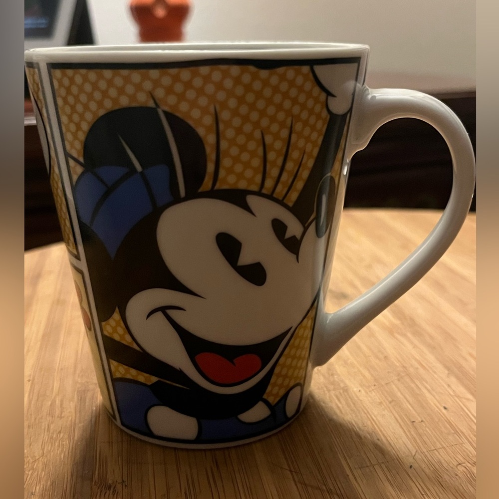 Disney Sailor Minnie Mouse Comic Strip Mug Yoo Hooo Polka Dot Skirt Mug